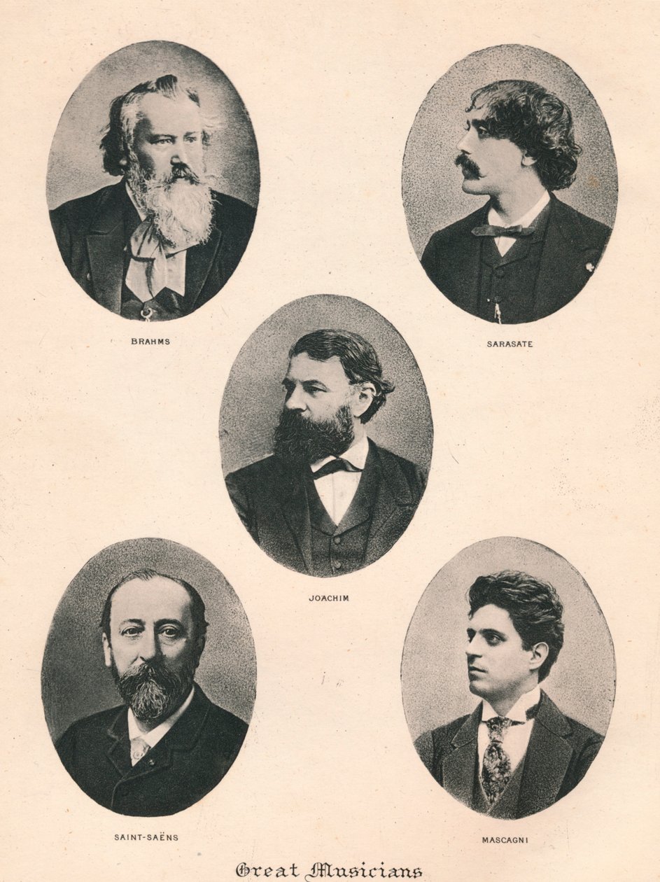 الموسيقيون العظماء - اللوحة السابعة. ، 1895 بواسطة غير معروف