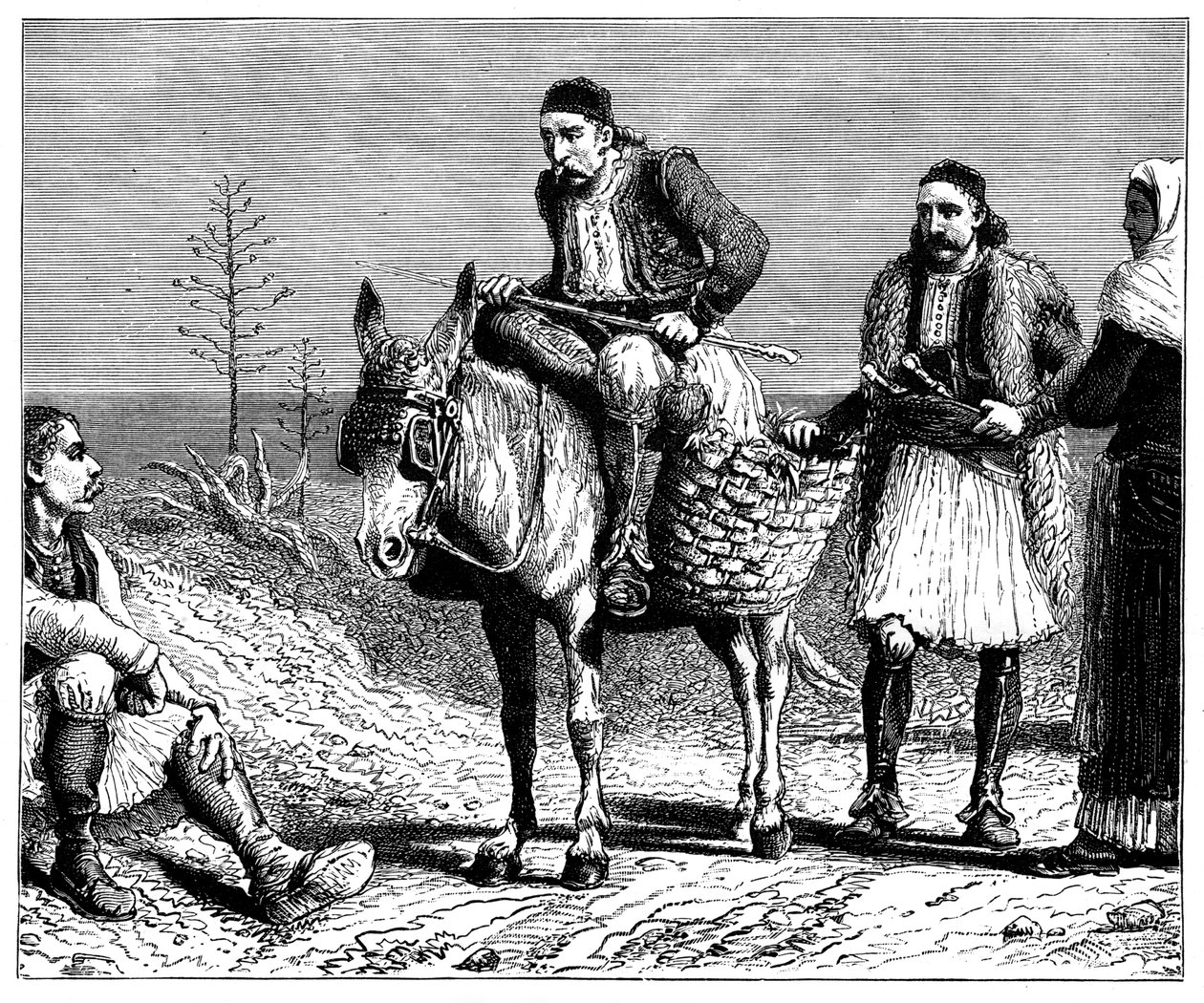 الفلاحون اليونانيون ، c1890 بواسطة غير معروف