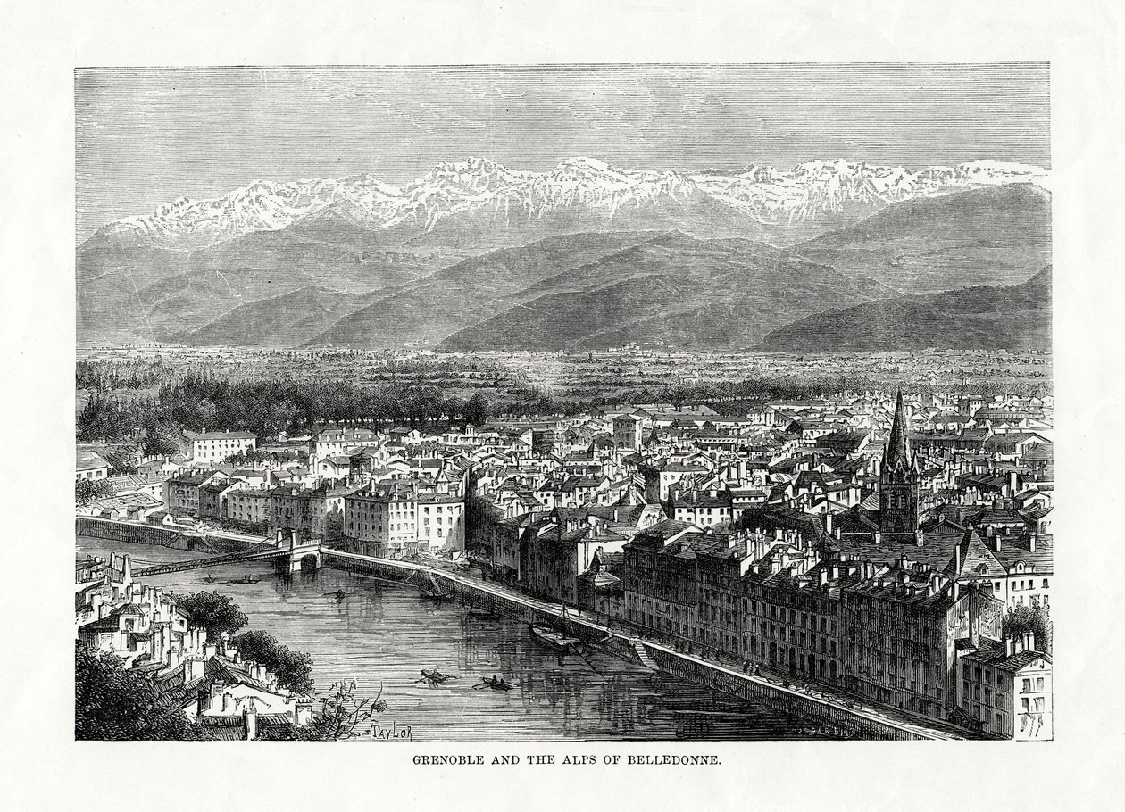 غرونوبل وجبال الألب ، فرنسا ، 1879 بواسطة غير معروف