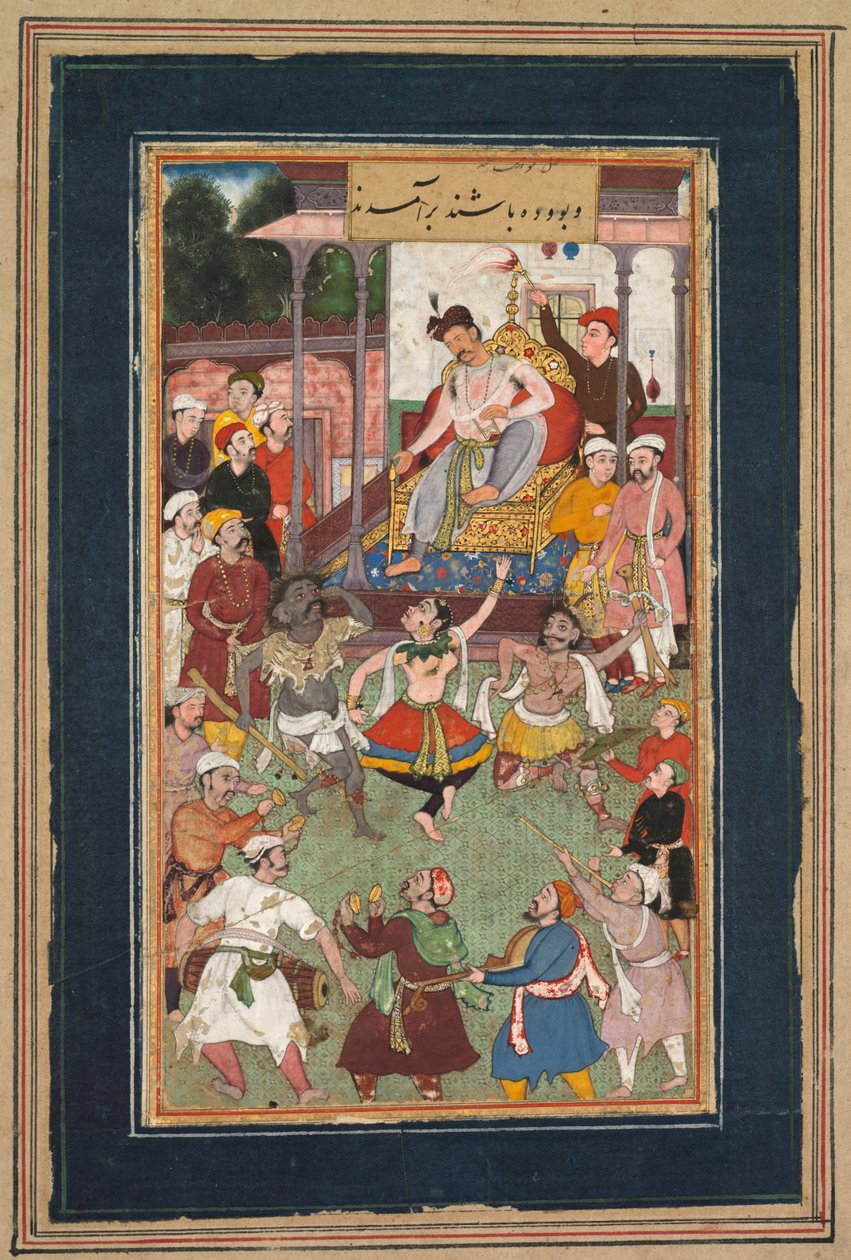 أداء الراقصين الغريبون ، c.1600. بواسطة غير معروف