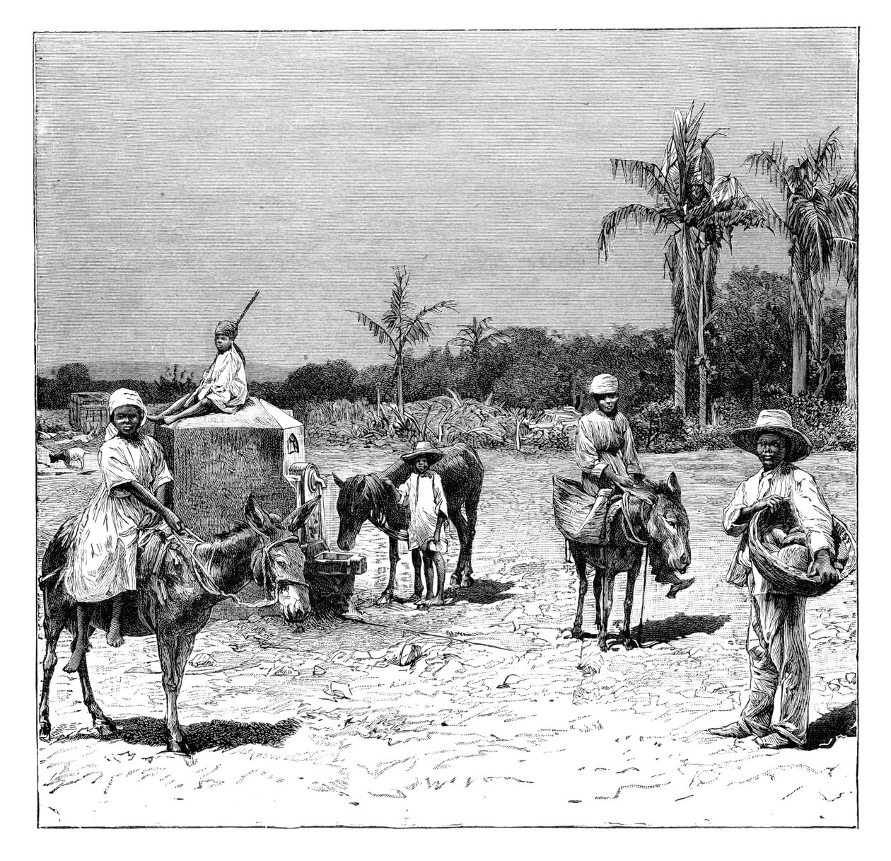 مجموعة الهايتيين ، c1890 بواسطة غير معروف