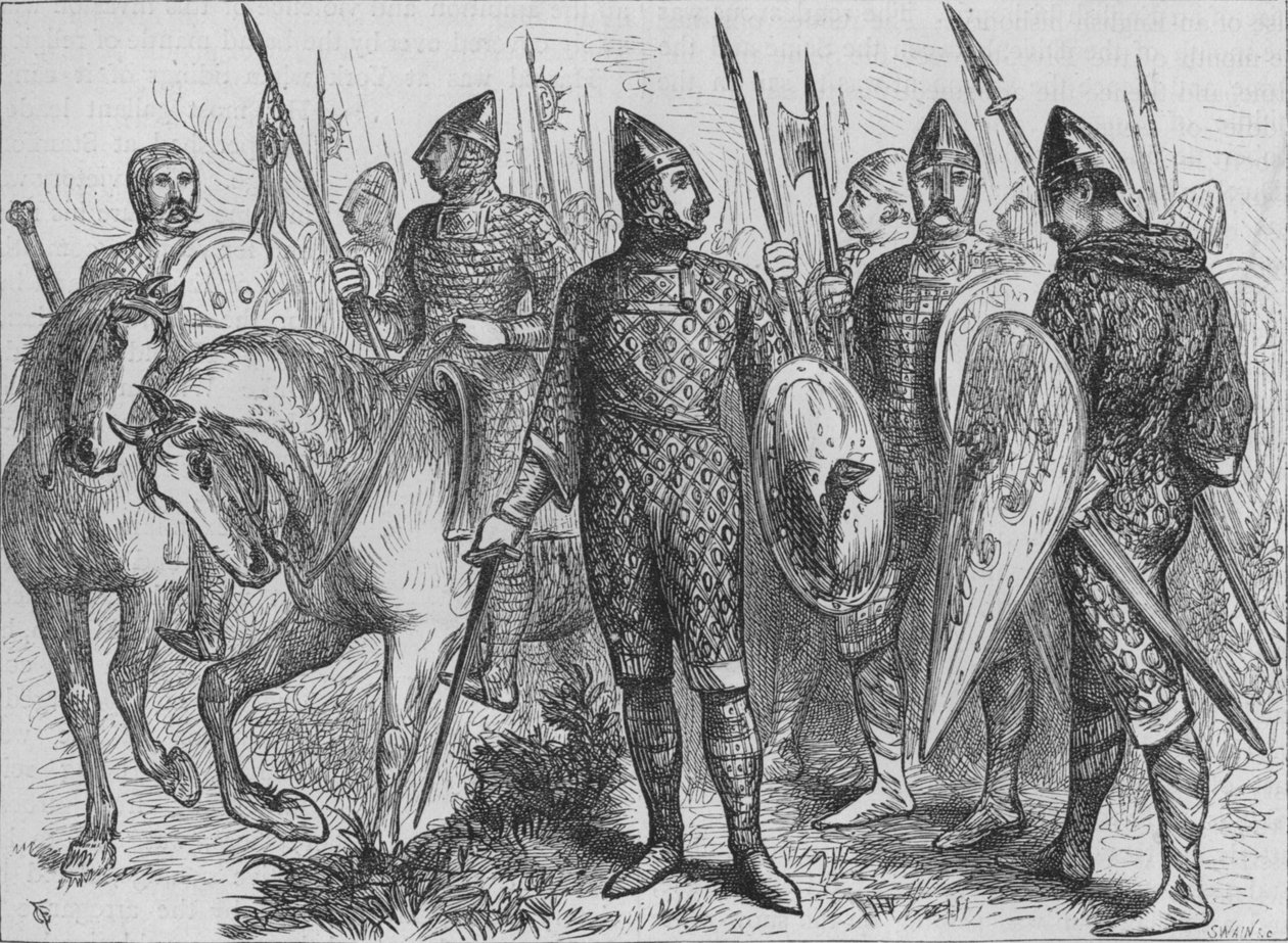 مجموعة جنود نورمان م 1066 ، c1880 بواسطة غير معروف