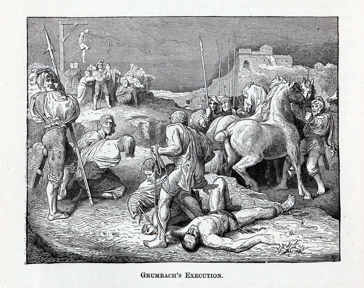 تنفيذ Grumbachs ، 1882 بواسطة غير معروف