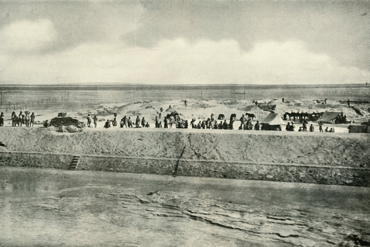 حراسة ضفاف قناة السويس 1919. بواسطة غير معروف