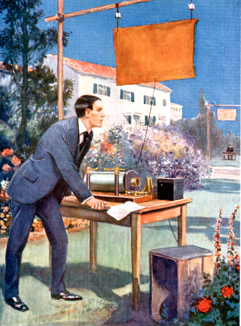 Guglielmo Marconi 1874-1937 ، فيزيائي إيطالي ورائد إذاعي بواسطة غير معروف