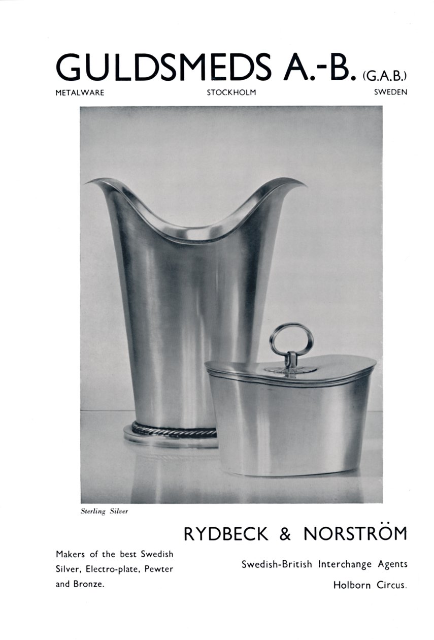 Guldsmeds A.-BGAB - الفضة الإسترليني - Rydbeck & Norström. ، 1939 بواسطة غير معروف
