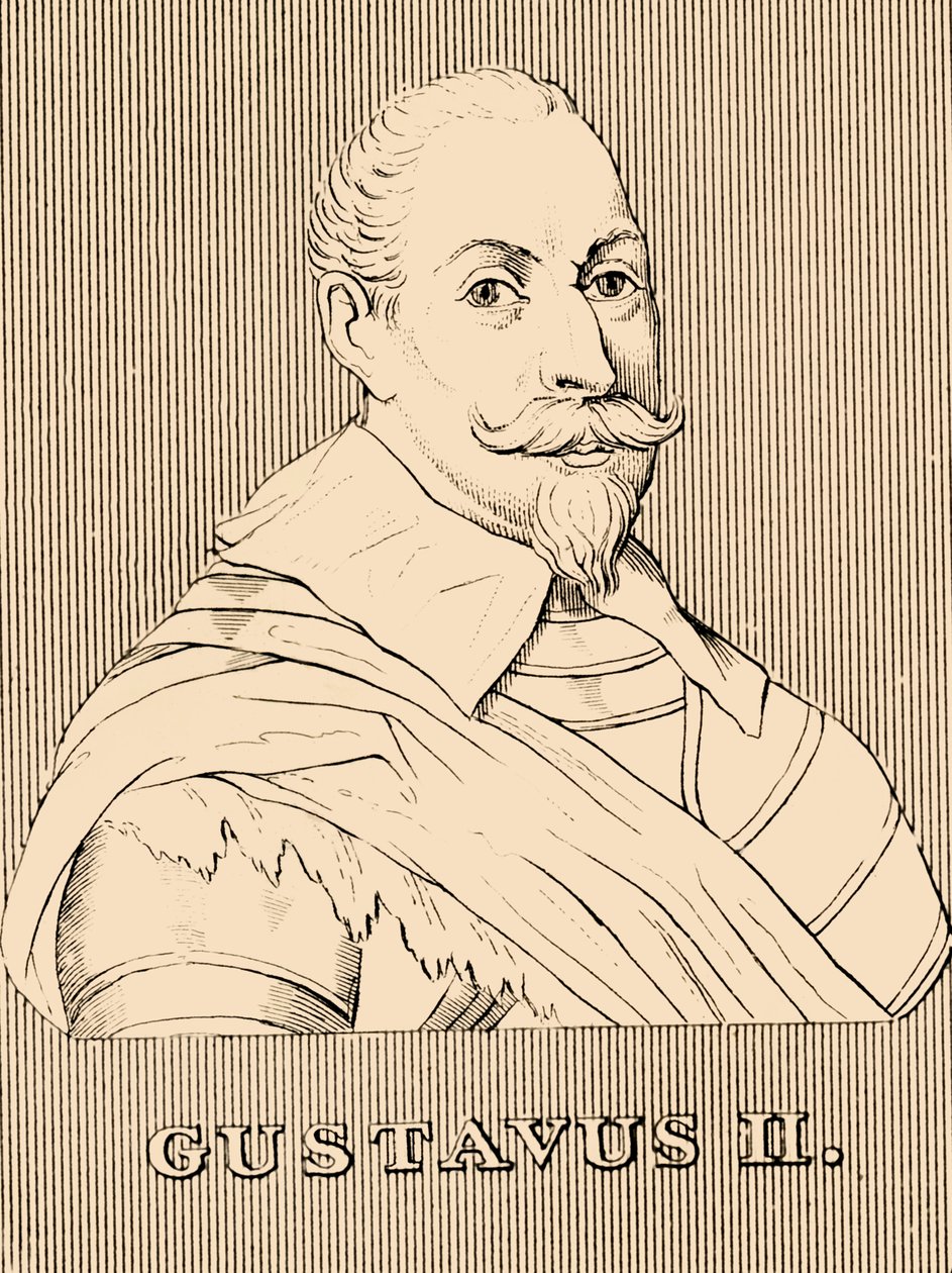 غوستافوس الثاني ، 1594-1632 ، 1830. بواسطة غير معروف