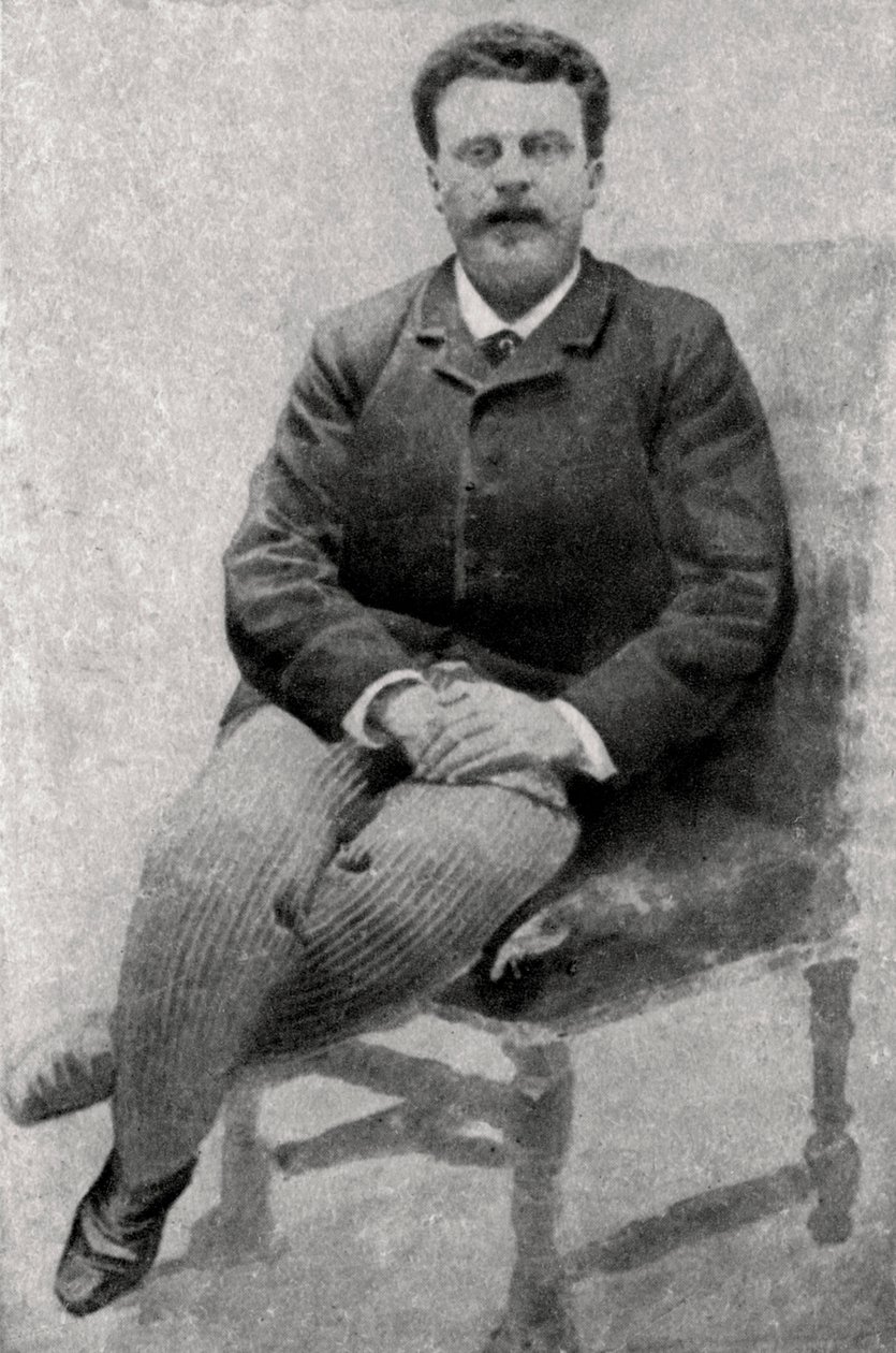 جاي دي موباسان ، كاتب فرنسي ، 1890 بواسطة غير معروف