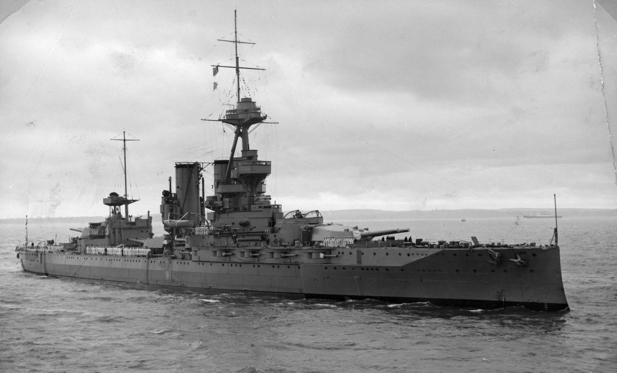 HMS Iron Duke ، سفينة حربية بريطانية ، c1936-c1937 بواسطة غير معروف