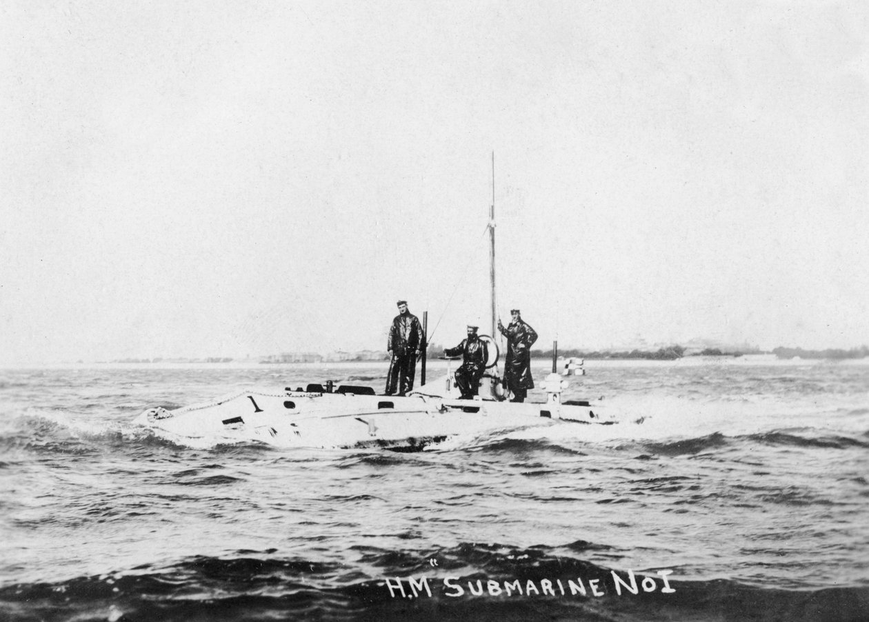 HM Submarine No1, c1908 بواسطة غير معروف