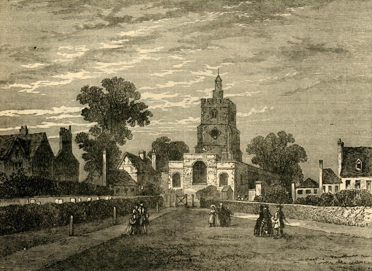 كنيسة هاكني ، c1876. بواسطة غير معروف