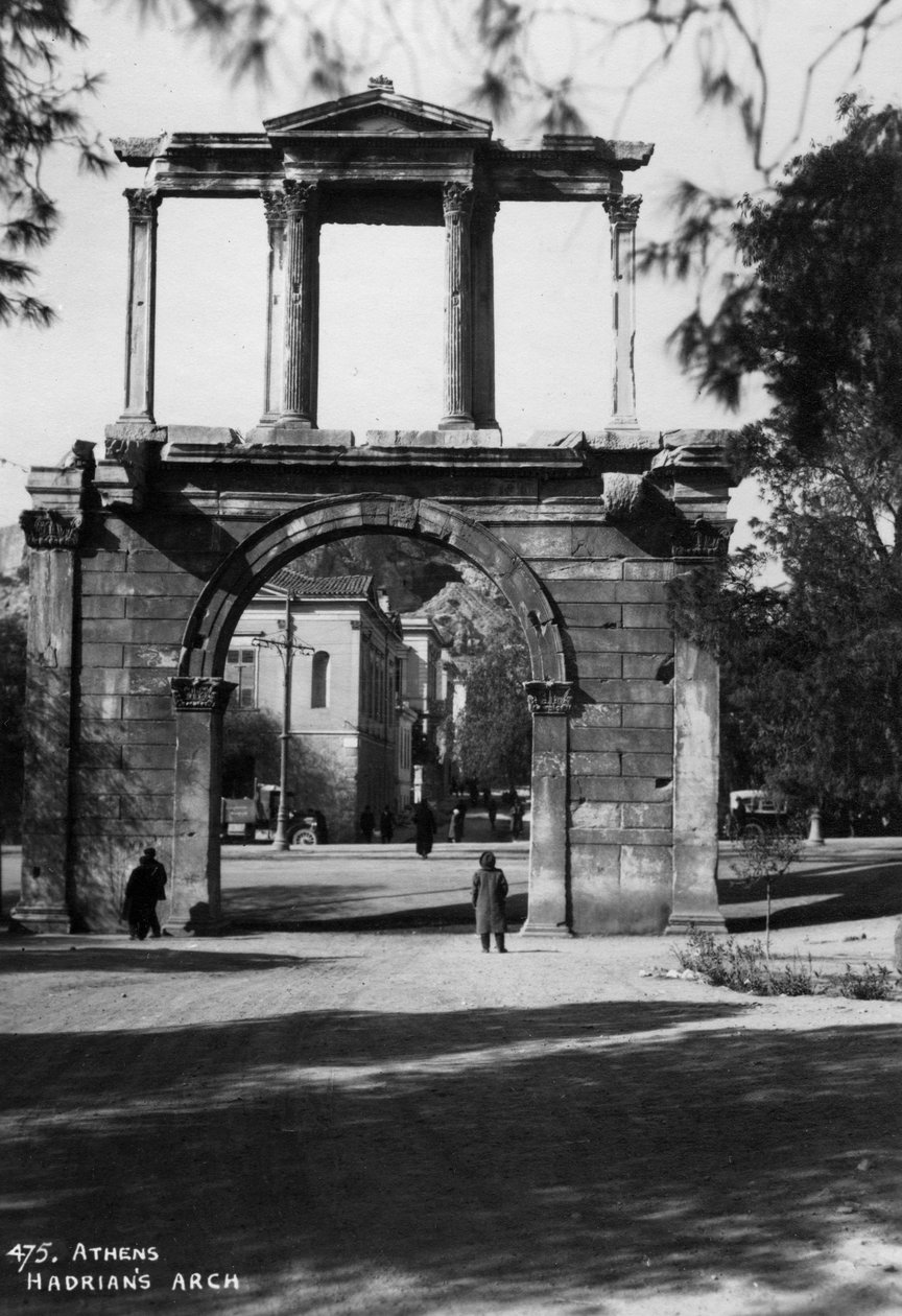 قوس هادريان ، أثينا ، اليونان ، c1920s-c1930s بواسطة غير معروف