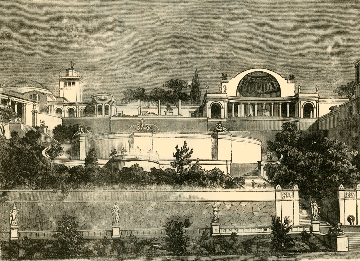 فيلا هادريان في تيبور ، 1890. بواسطة غير معروف