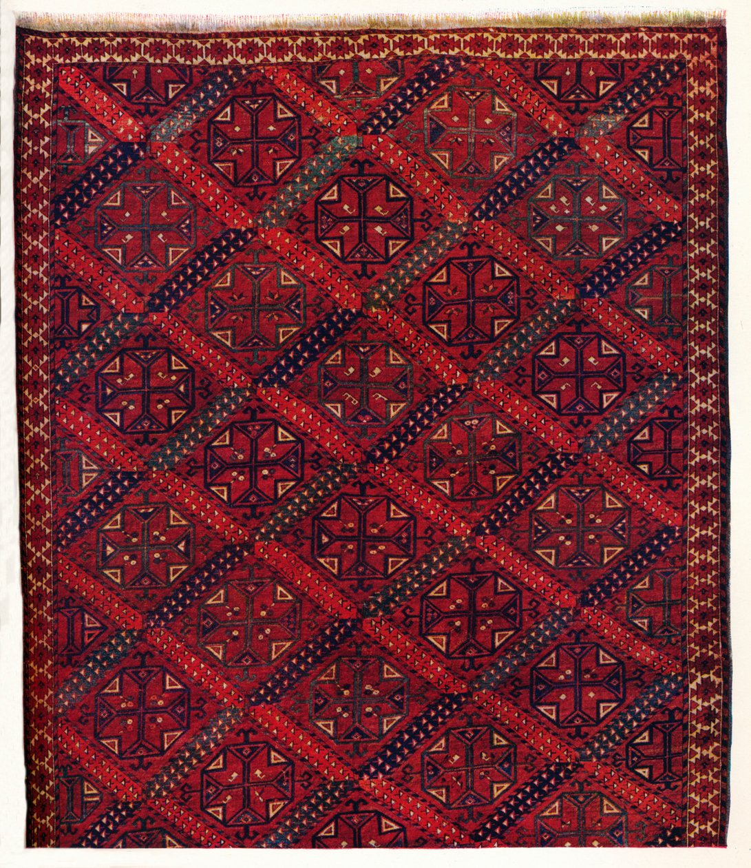 نصف بساط Ersari التركماني ، c1700 بواسطة غير معروف
