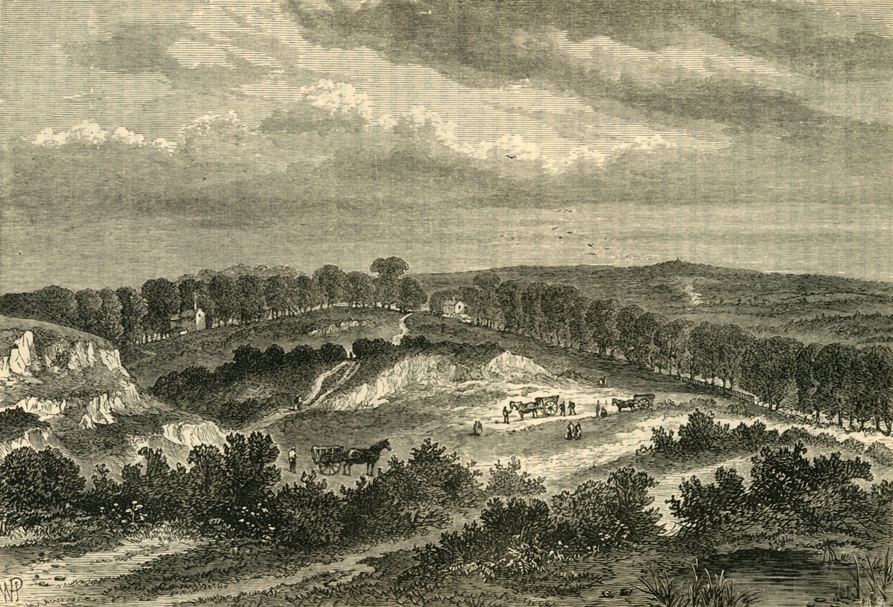 حديقة هامستيد هيث في عام 1840 ، c1876. بواسطة غير معروف