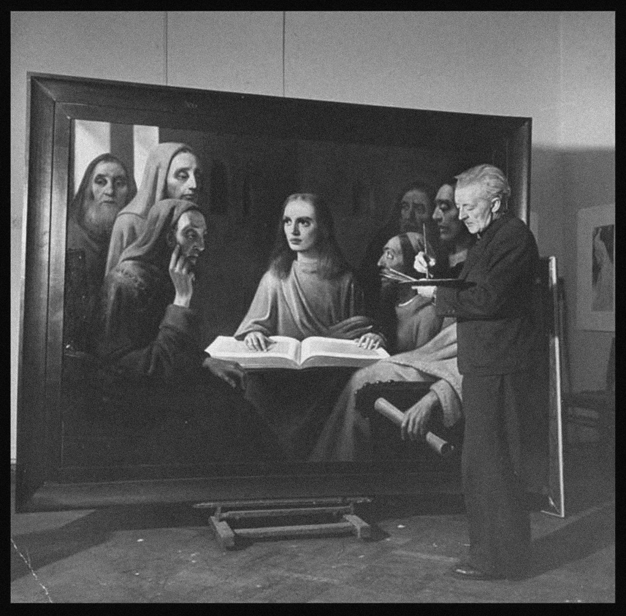 هان فان ميجرين يرسم يسوع بين الأطباء ، 1945 بواسطة غير معروف