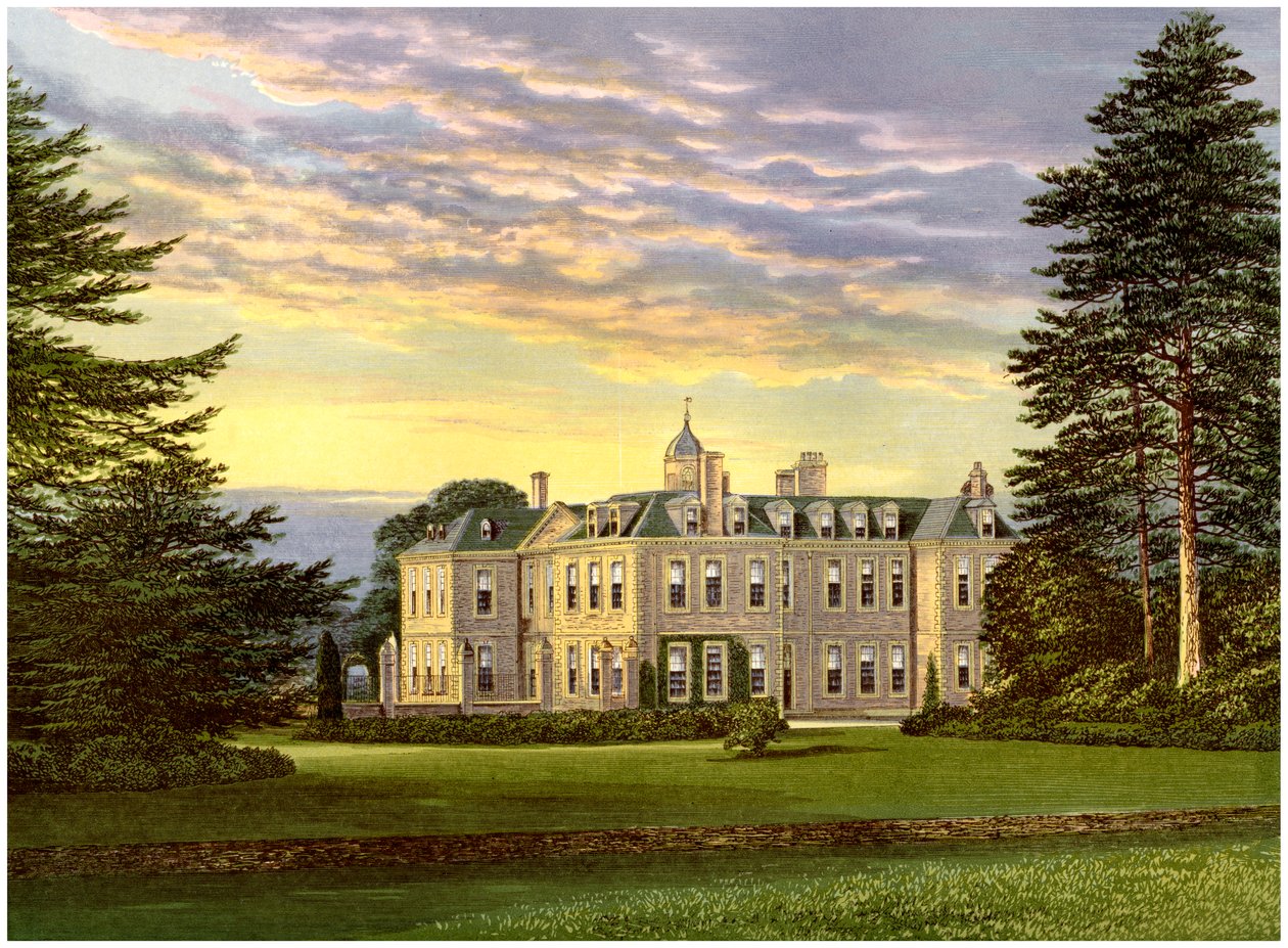 Hanbury Hall ، Worcestershire ، منزل عائلة Vernon ، c1880 بواسطة غير معروف