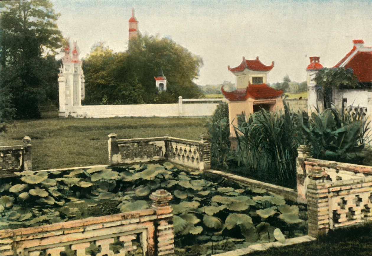 هانوي. فرشاة معبد ، هانوي. لكن Thap Pagoda ، 1900. بواسطة غير معروف