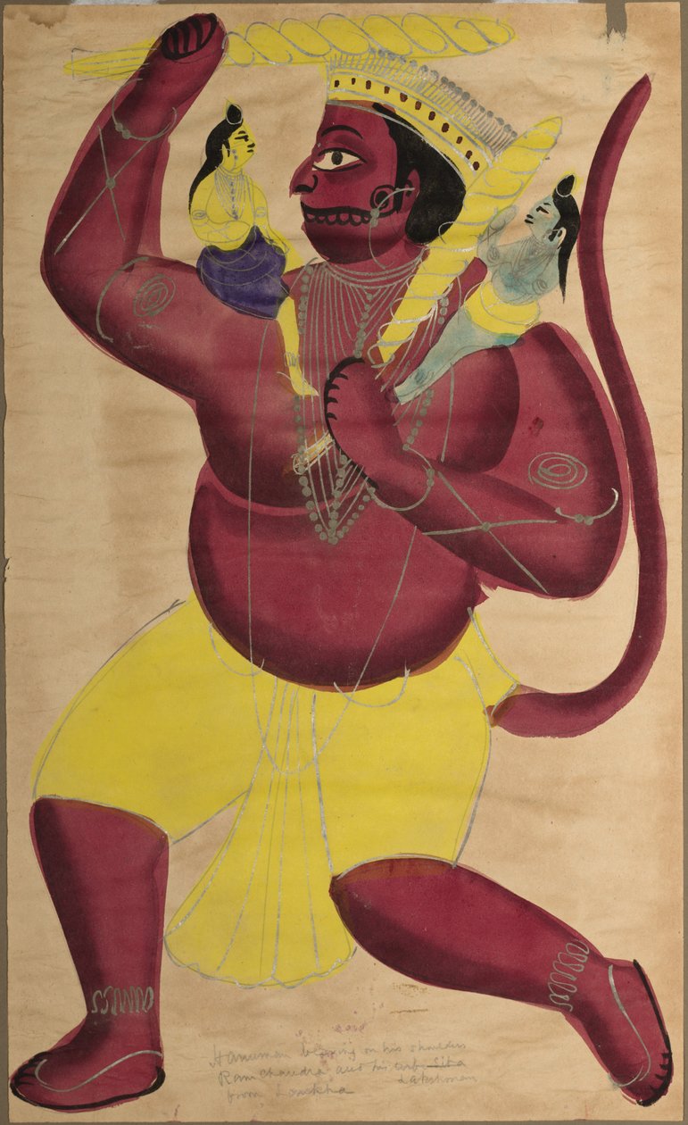 هانومان ، ج. 1880. بواسطة غير معروف