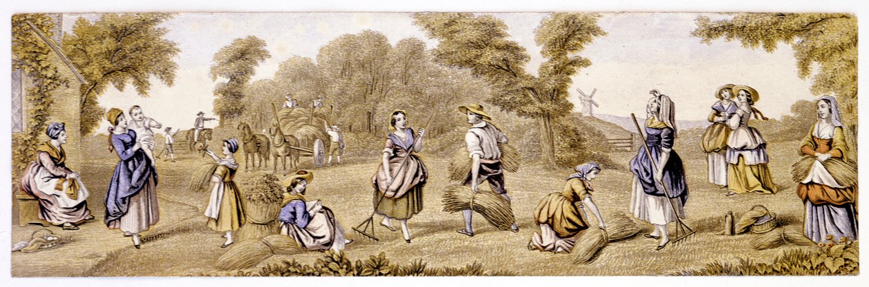 "Harvest Time"، c1855 بواسطة غير معروف