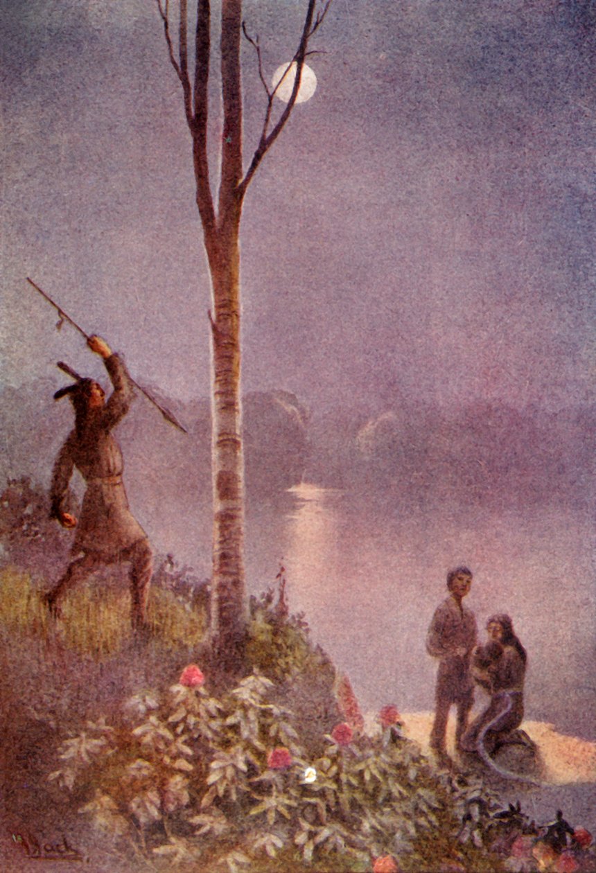 استوى رمحه وضرب الحزام ، 1914. بواسطة غير معروف