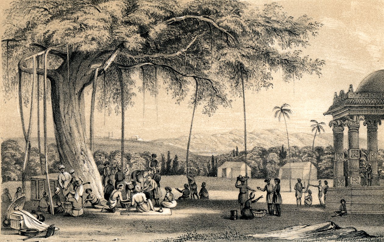 رئيس القرية التي عقدت محكمته ، 1847 بواسطة غير معروف