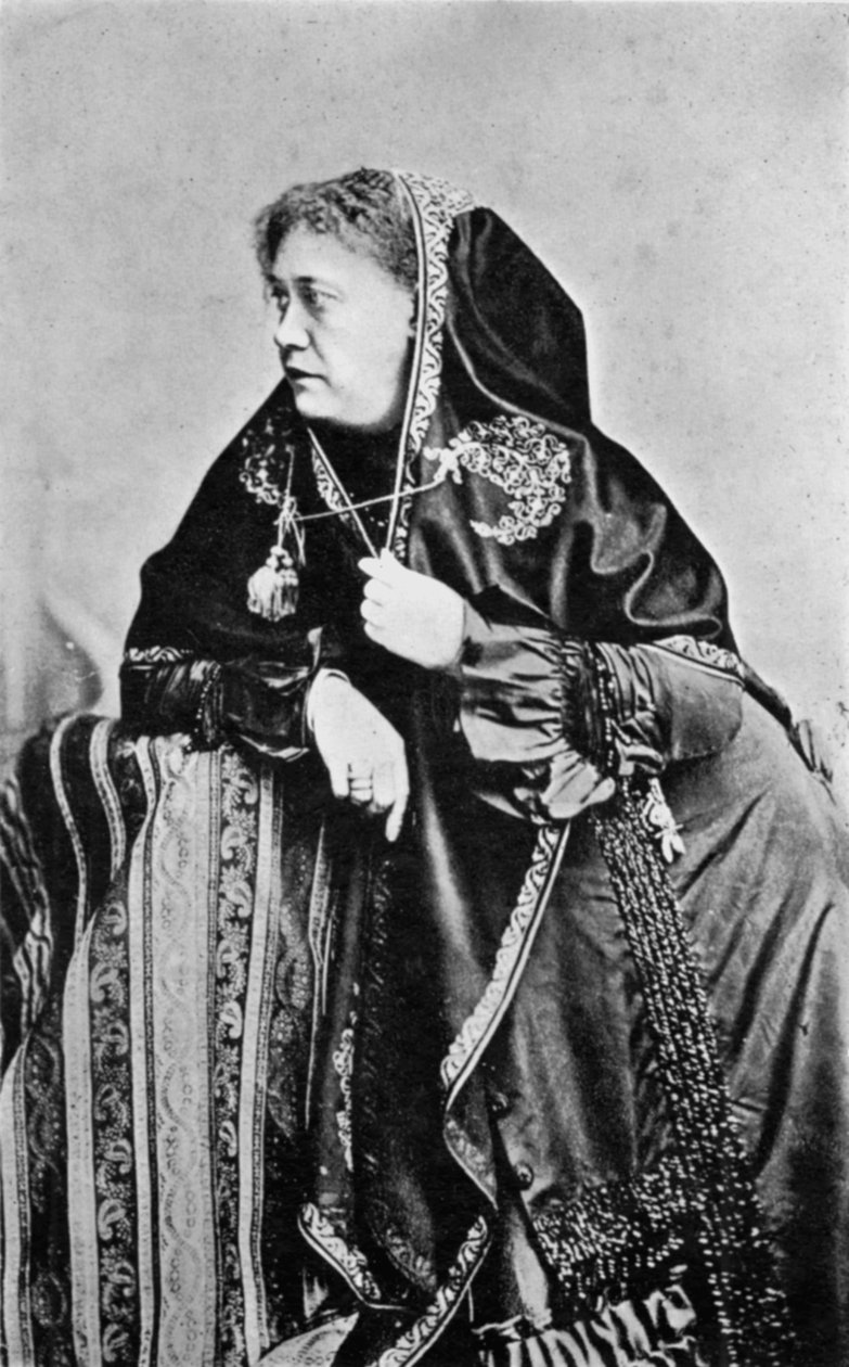 هيلينا بتروفنا بلافاتسكي ، الثيوصوفية الأمريكية الروسية ، 1875 بواسطة غير معروف