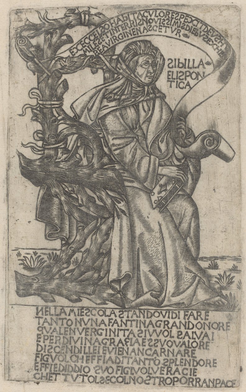 Hellespontine Sibyl ، أوائل القرن الخامس عشر. بواسطة غير معروف