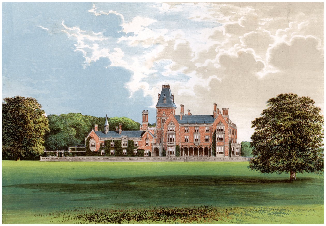 Hemsted Park ، بالقرب من Staplehurst ، Kent ، منزل Viscount Cranbrook ، c1880 بواسطة غير معروف