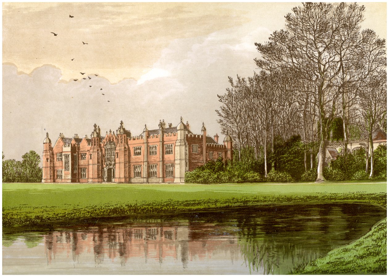 Hengrave Hall ، سوفولك ، موطن عائلة غيج ، c1880 بواسطة غير معروف