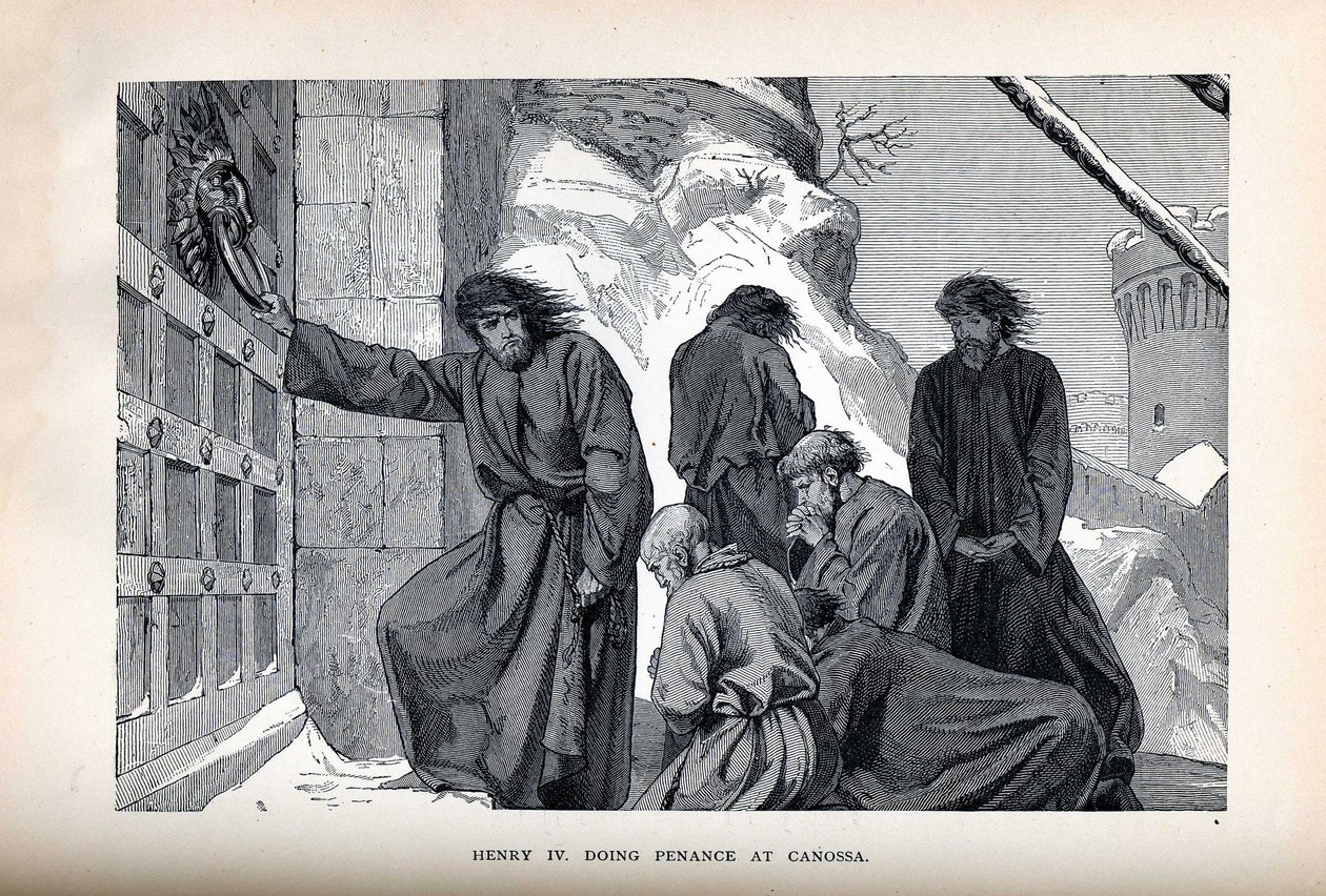 هنري الرابع القيام التكفير في كانوسا ، 1882 بواسطة غير معروف