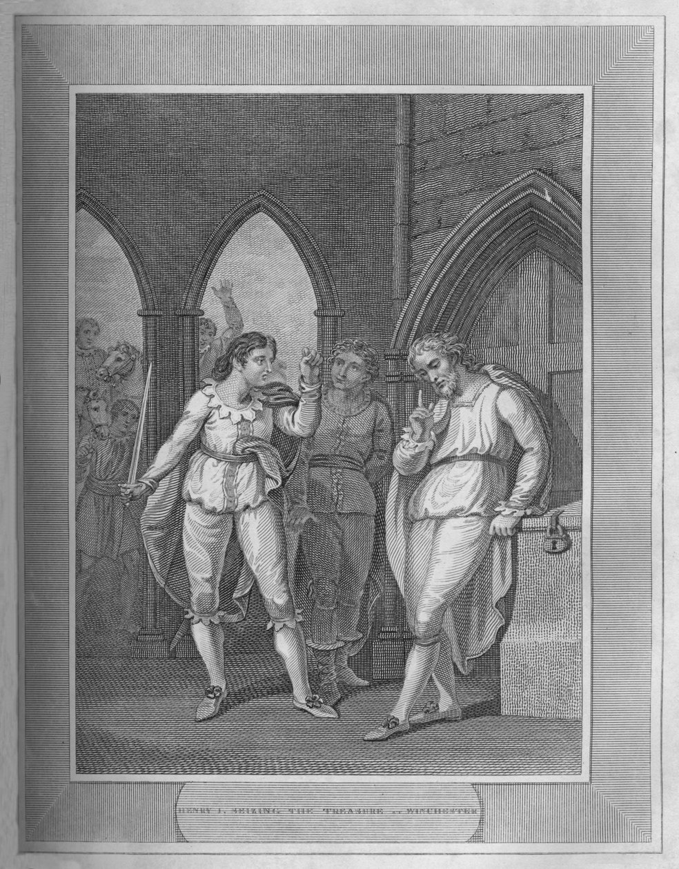 هنري الأول ، الاستيلاء على كنز وينشستر ، 1838 بواسطة غير معروف