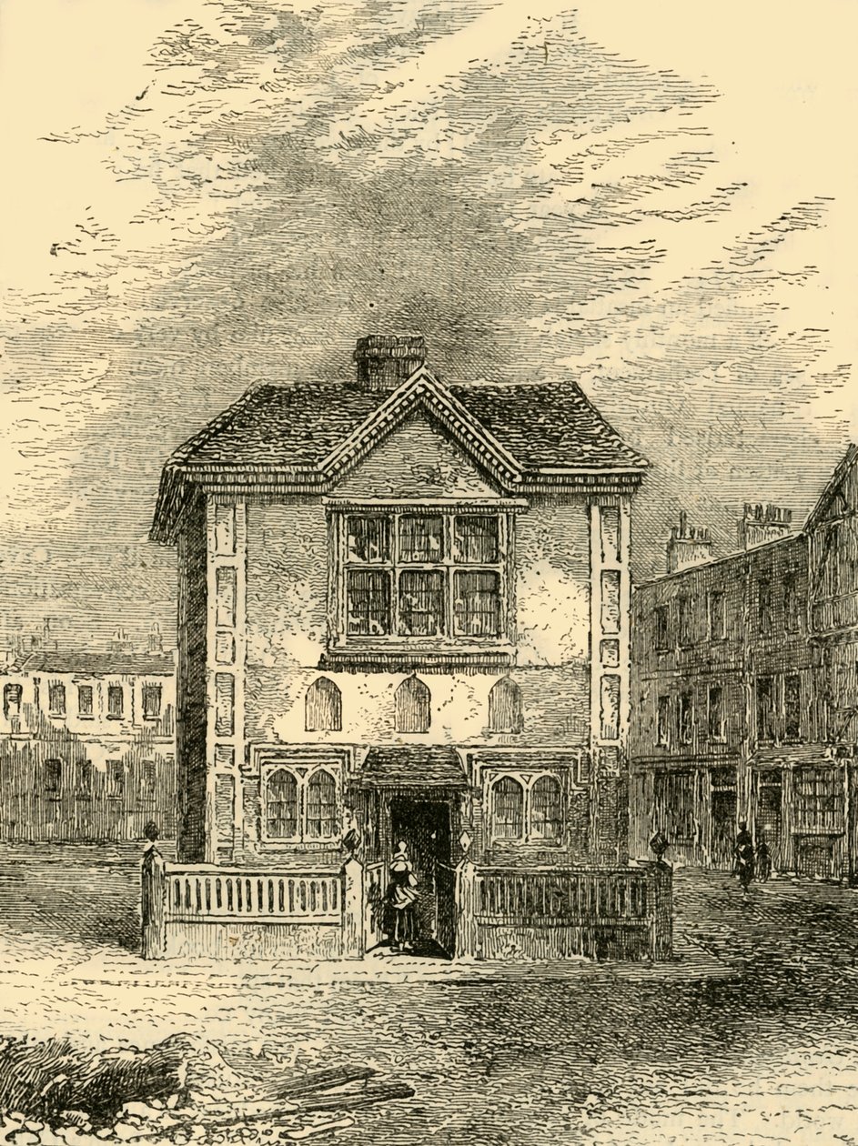 قاعة هيكس حوالي عام 1750 ، c1872. بواسطة غير معروف