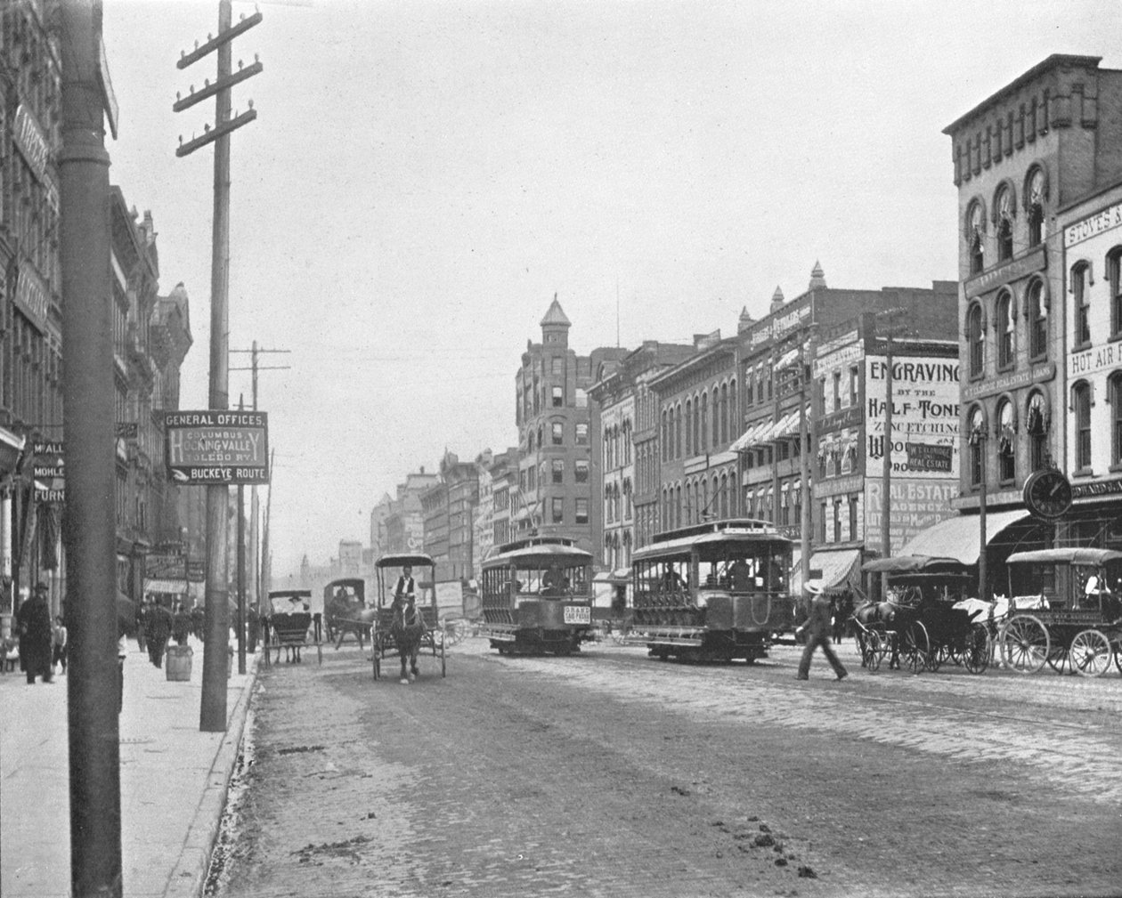 High Street ، كولومبوس ، أوهايو ، الولايات المتحدة الأمريكية ، c1900. بواسطة غير معروف
