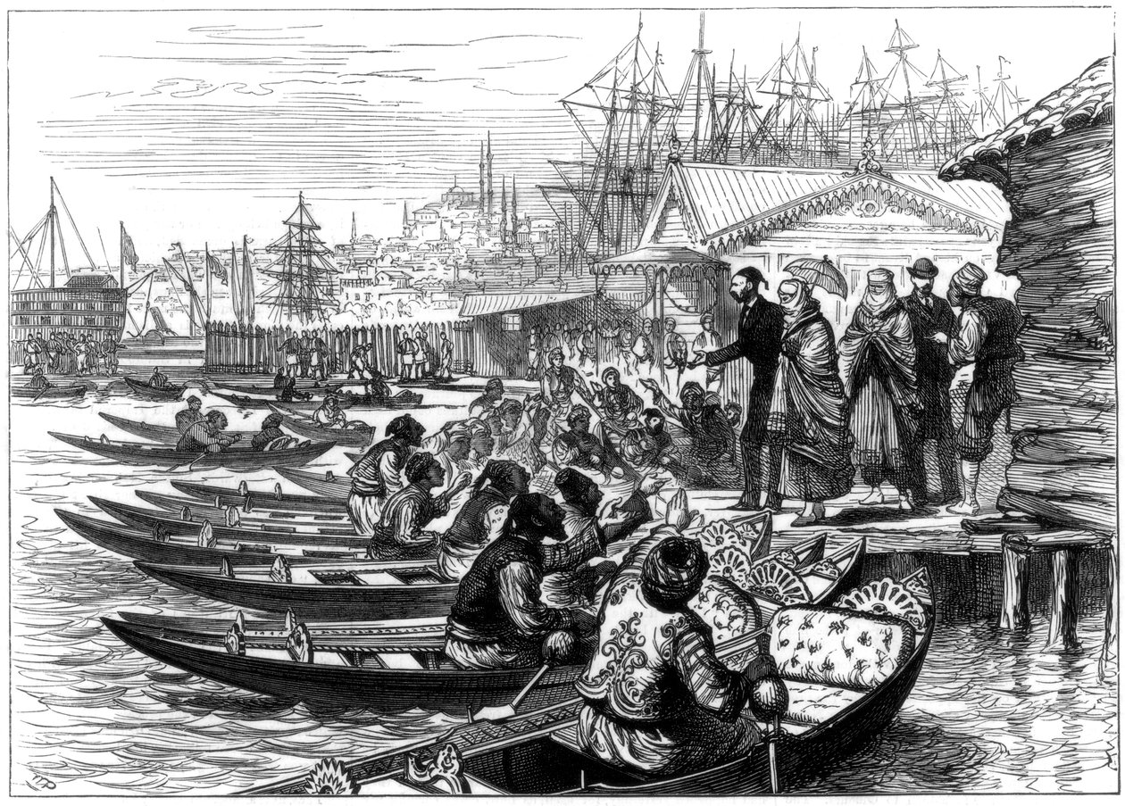 توظيف كايك ، القسطنطينية ، 1877 بواسطة غير معروف