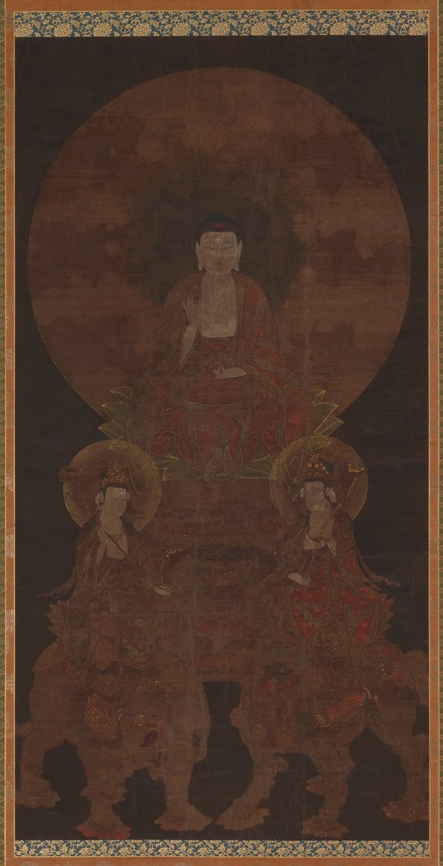 تاريخ بوذا شاكياموني مع Bodhisattvas Fugen ... ، فترة موروماتشي ، القرن الخامس عشر. بواسطة غير معروف