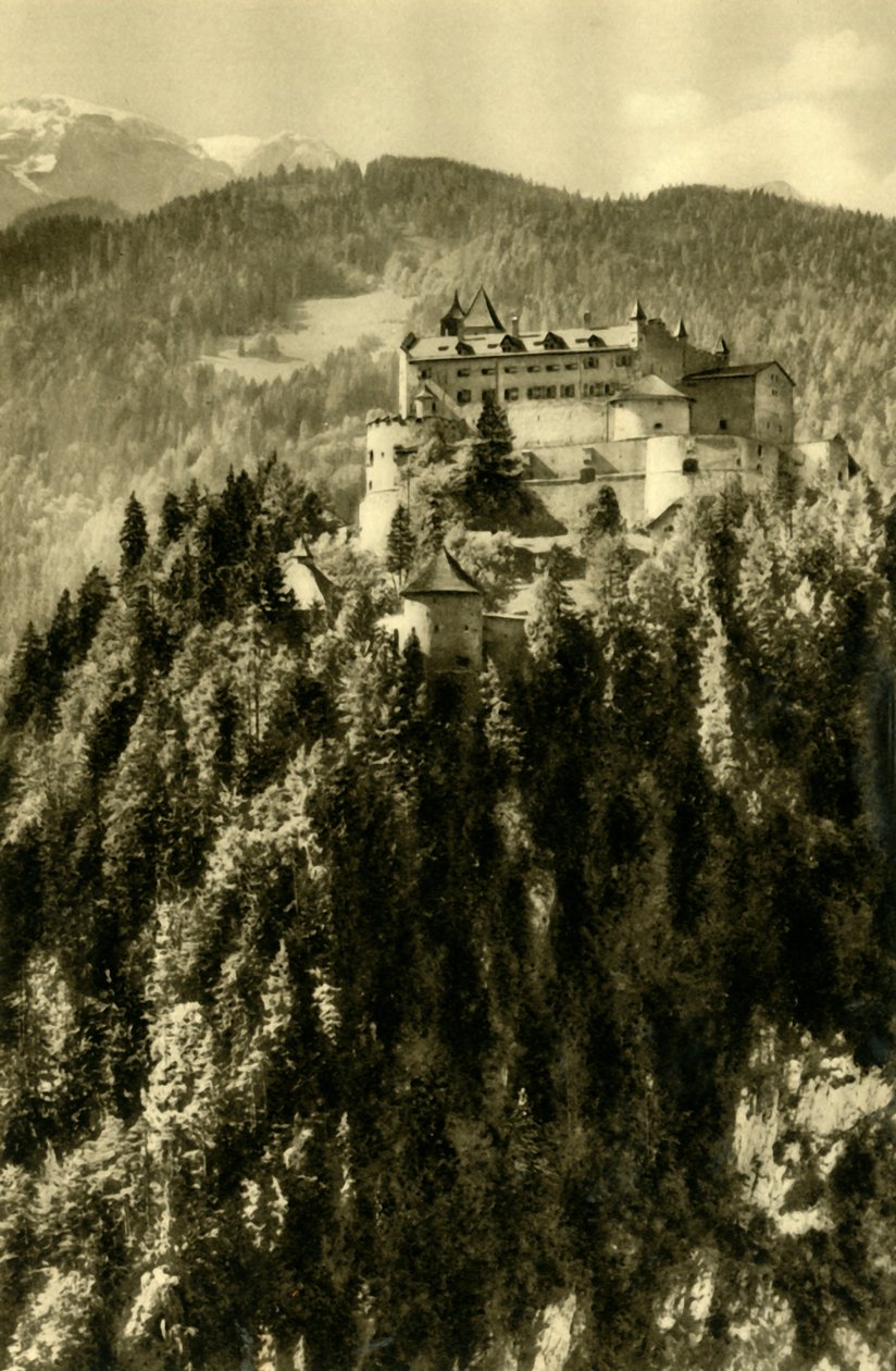 قلعة Hohenwerfen ، Werfen ، النمسا ، c1935. بواسطة غير معروف