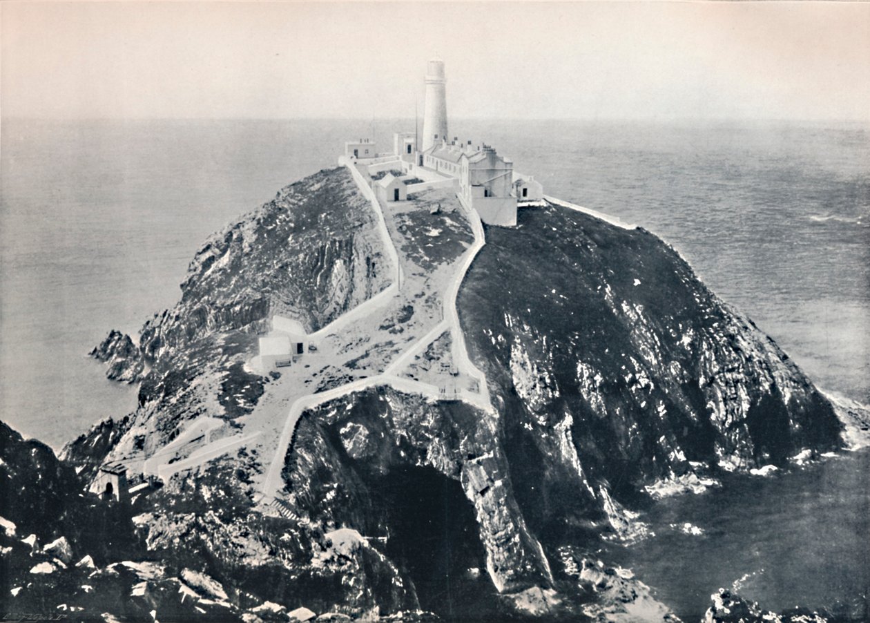 Holyhead - The South Stack ، المنارة ، 1895 بواسطة غير معروف