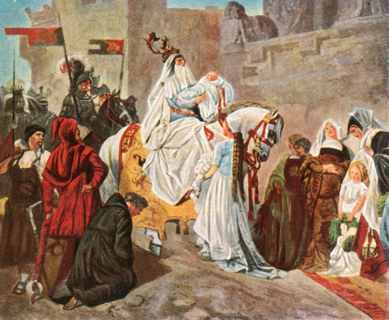 العودة للوطن من Eberhard of Württemberg بعد معركة Döffingen ، 1388 ، 1936. بواسطة غير معروف