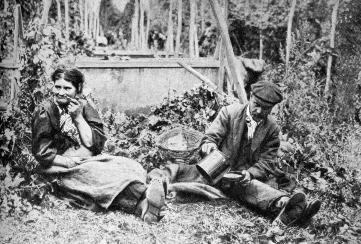 جامعو الهيب ، حقول كينتيش هوب ، c1922 بواسطة غير معروف
