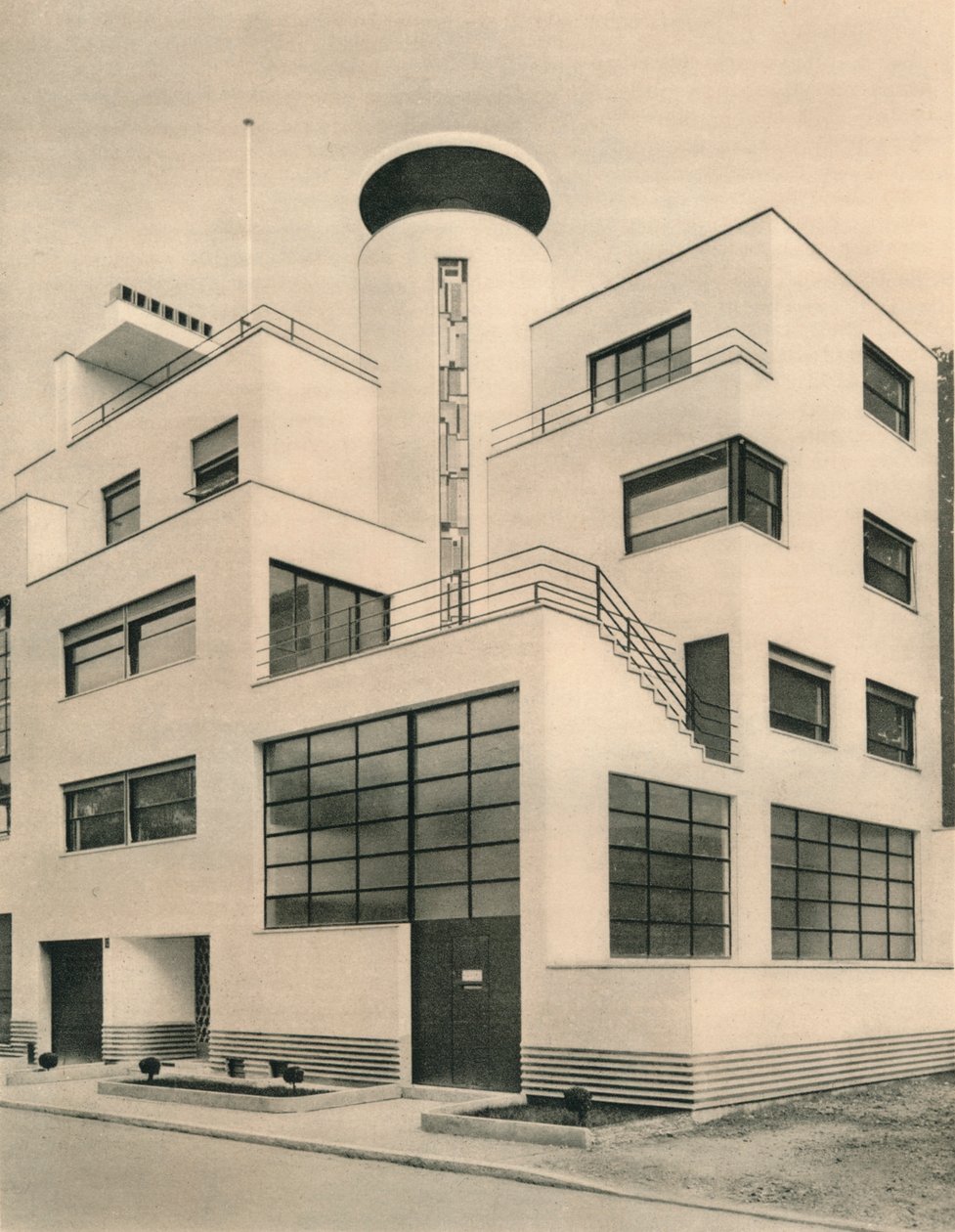 House of MM Joel and Jan Martel، scupltors، Rue Mallet-Stevens، Auteuil، c1927 بواسطة غير معروف