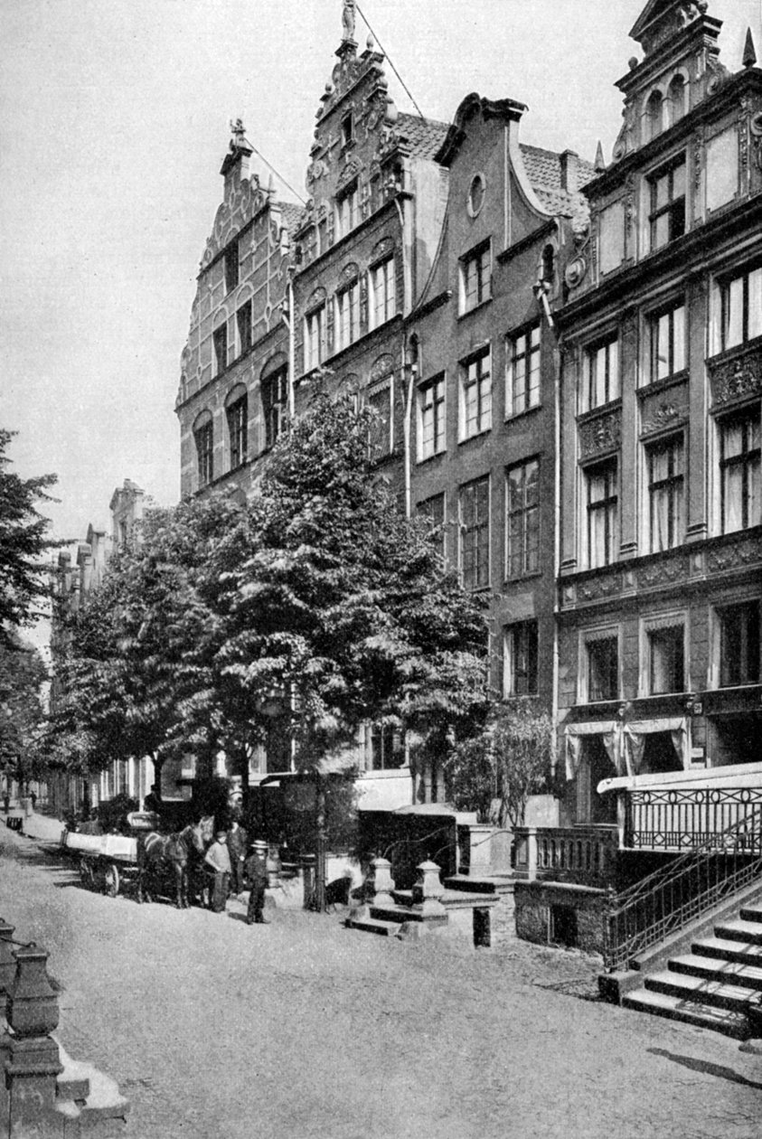 منازل في Brodbankengasse ، Danzig ، c1922 بواسطة غير معروف