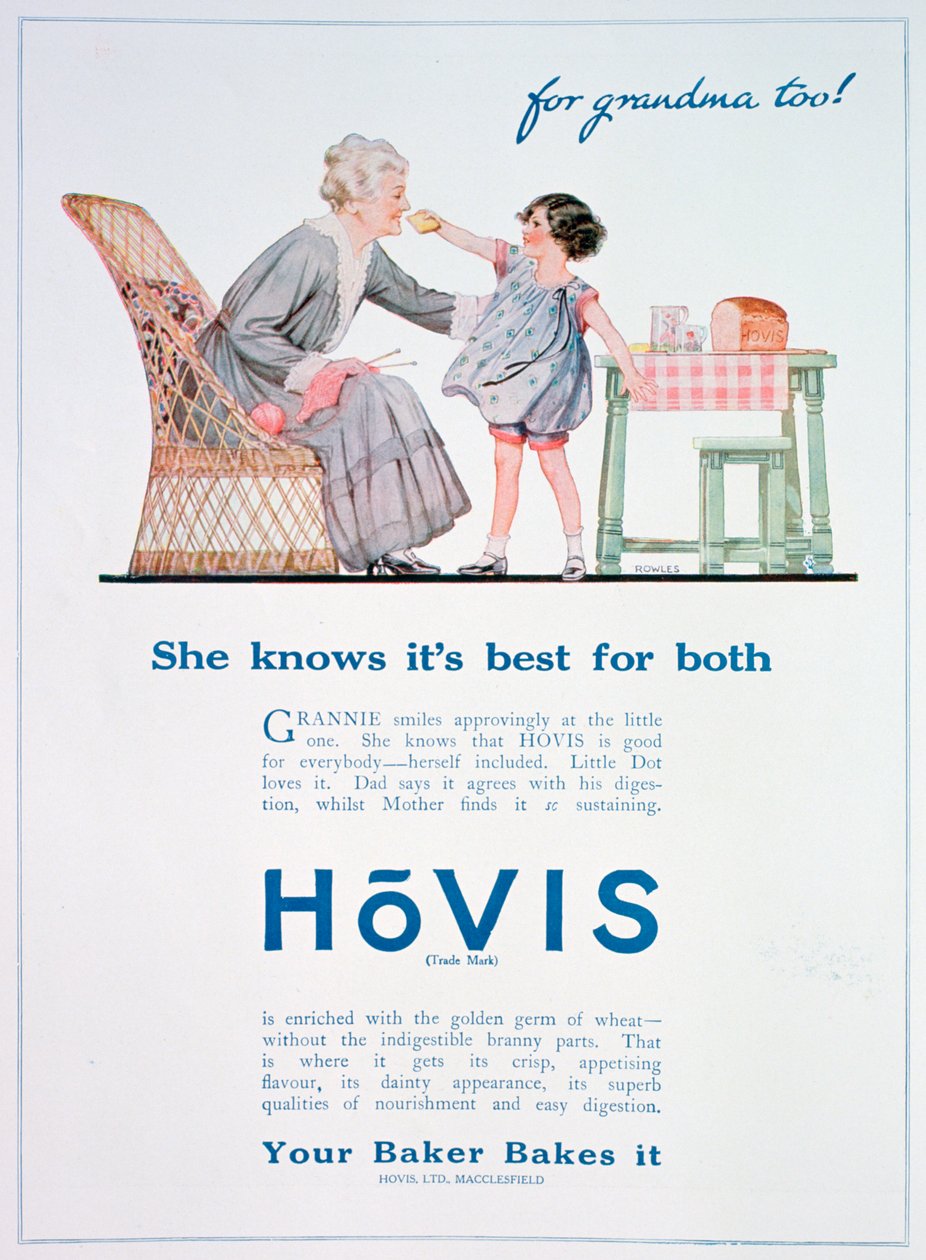 إعلان الخبز Hovis ، 1923 بواسطة غير معروف