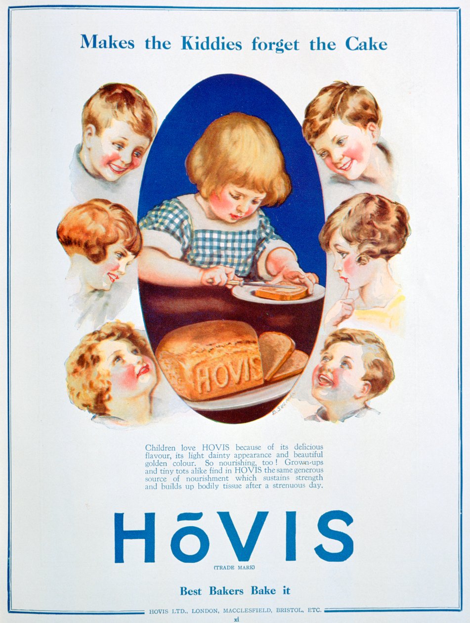 إعلان الخبز Hovis ، 1928 بواسطة غير معروف