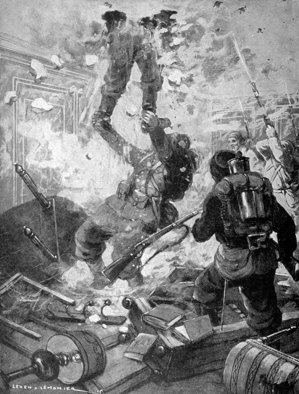 كيف تم أخذ القصر ، الحرب العالمية الأولى ، فرنسا ، 1915 بواسطة غير معروف