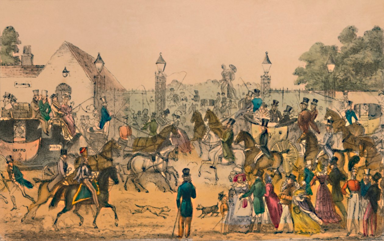 ركن هايد بارك ، 1825 ، c1870 بواسطة غير معروف