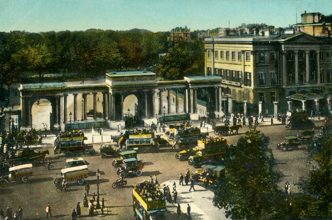 ركن هايد بارك ، لندن ، c1910. بواسطة غير معروف