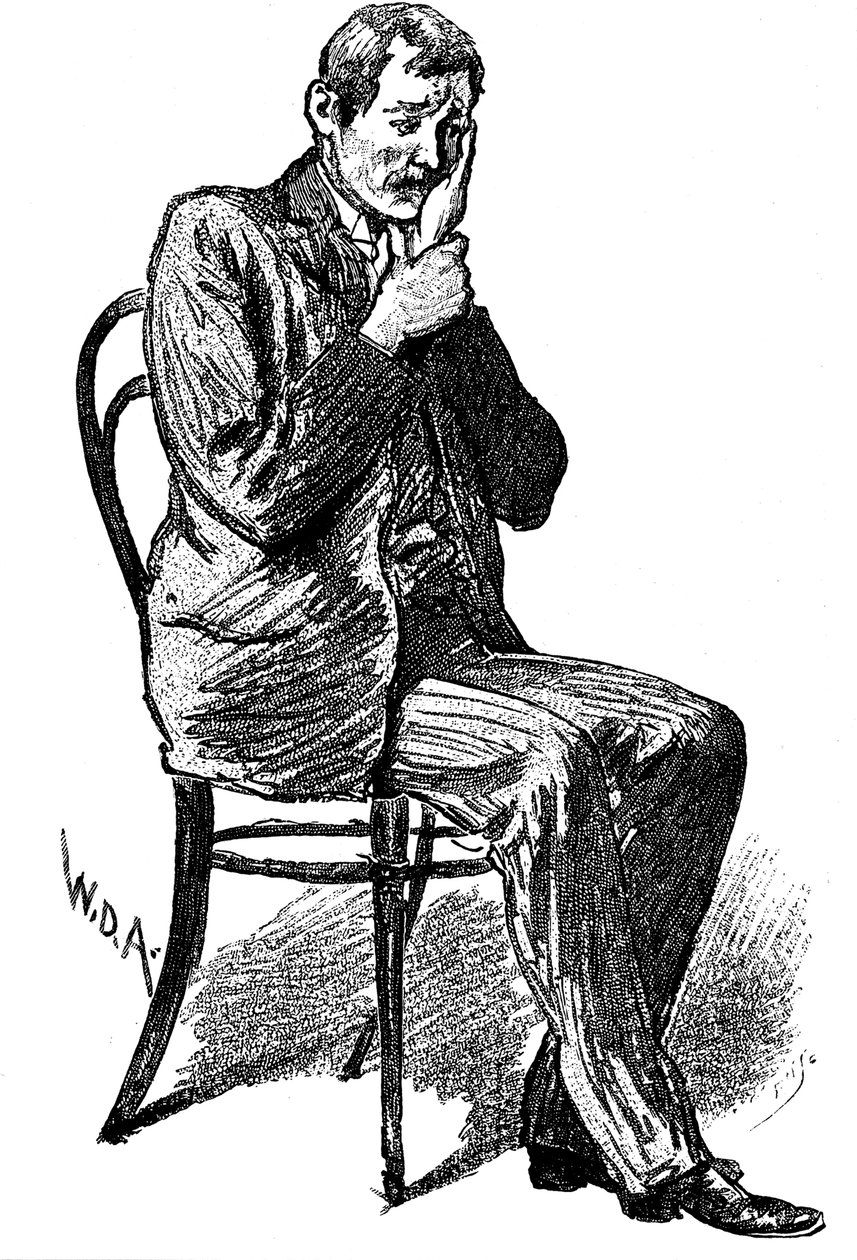 موضوع التنويم المغناطيسي يعاني من وجع أسنان وهمي ، 1891 بواسطة غير معروف