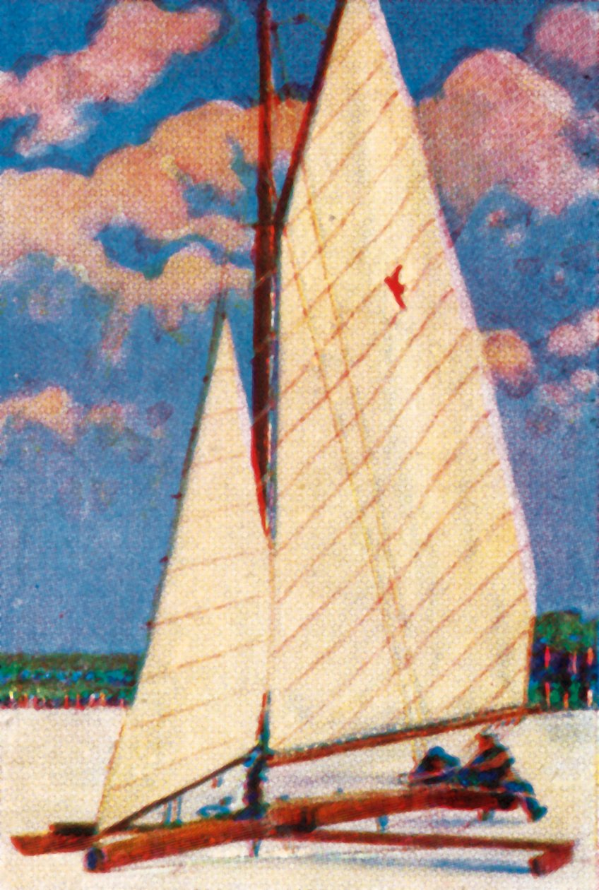 يخت الجليد في السويد ، c1928. بواسطة غير معروف