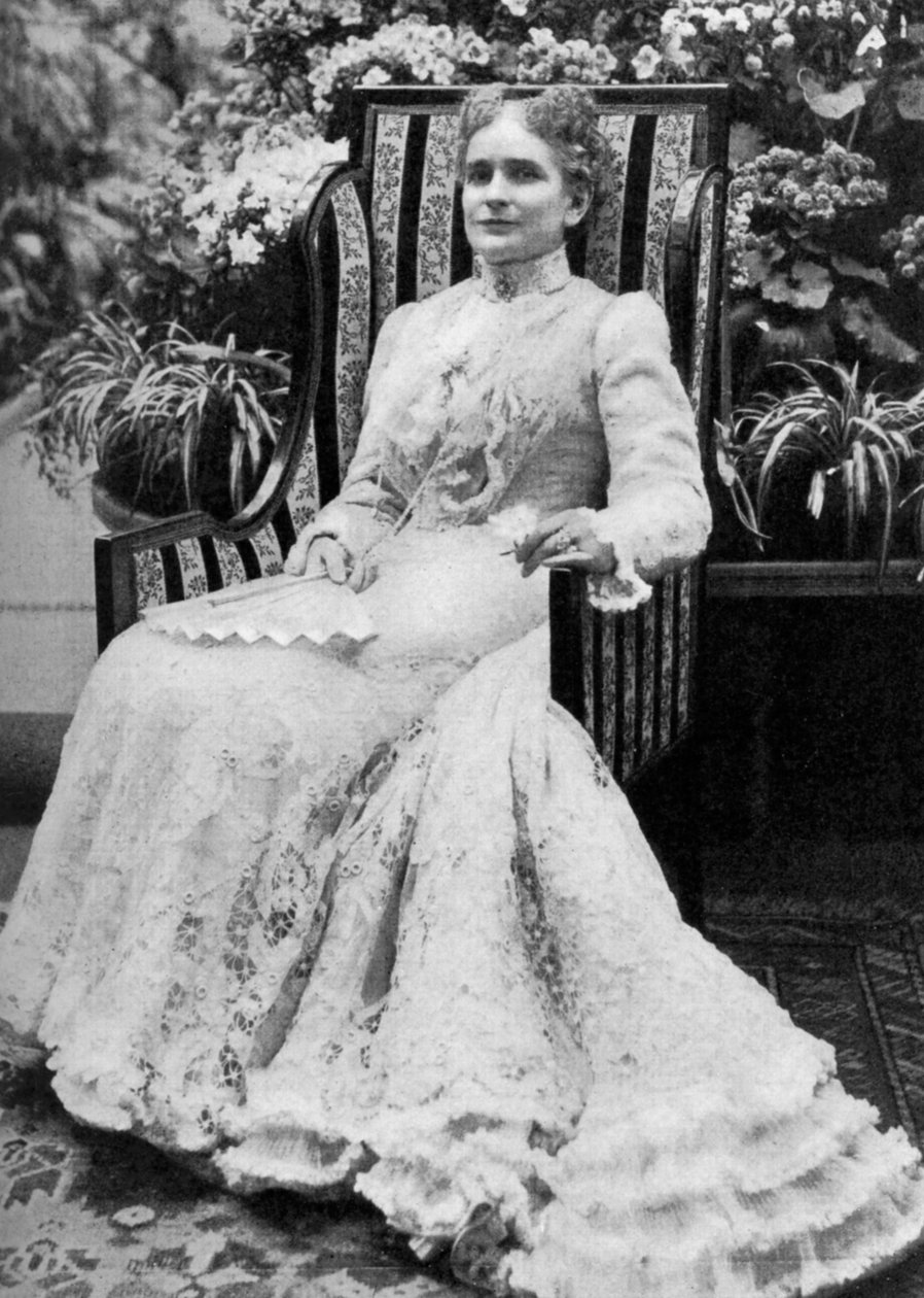 إيدا ساكستون ماكينلي ، زوجة الرئيس الأمريكي وليام ماكينلي ، c1900 ، 1908 بواسطة غير معروف